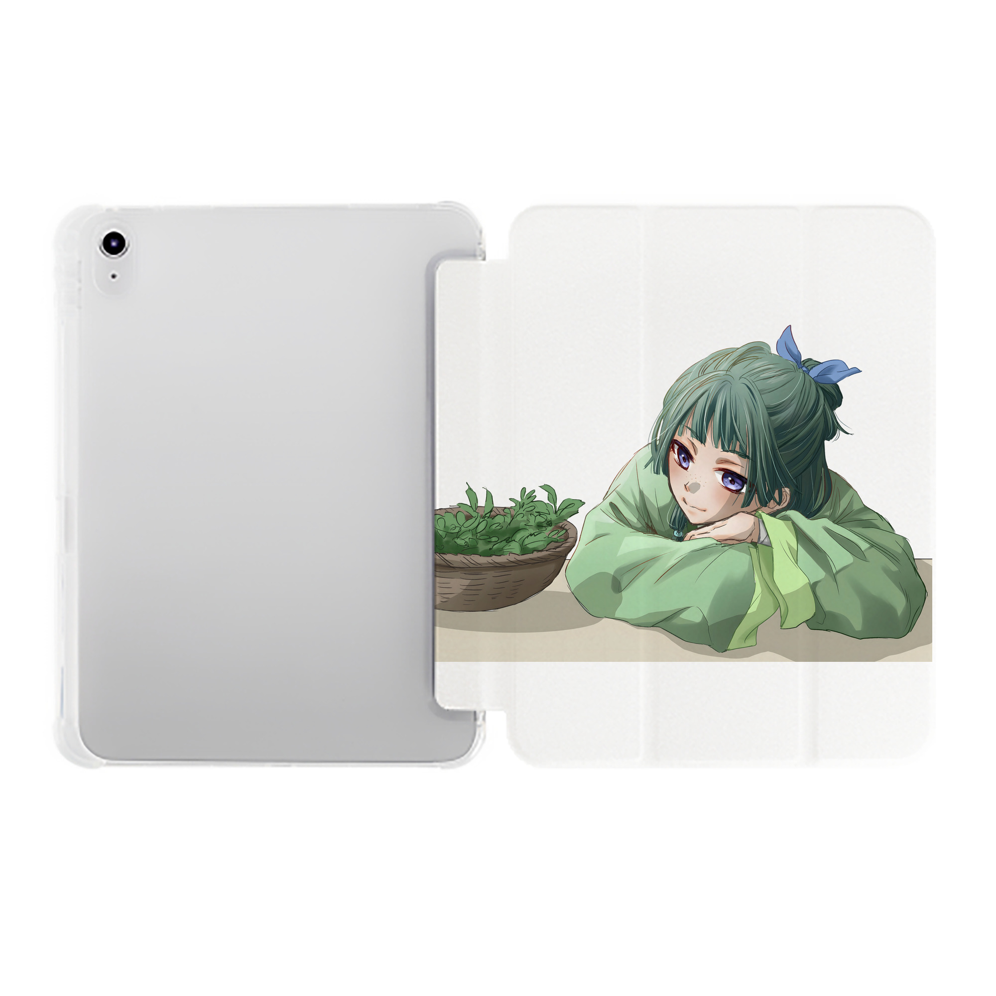 （画像用） 薬屋のひとりごと The Apothecary Diaries IPad ケース ペン収納付き 三つ折りスタンド PUレザー×シリコン 対応機種9.5/10.5/10.9インチ